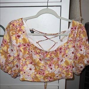 Floral crop top